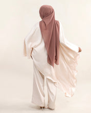 Luna Asymmetrical Drape Set | Cream