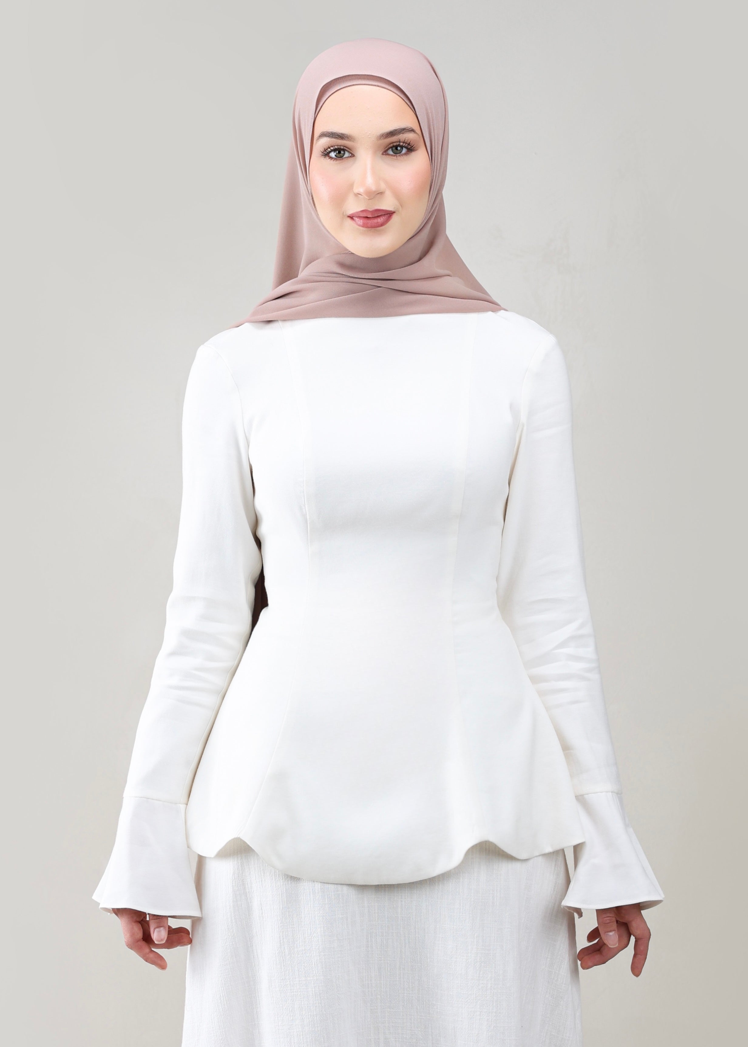 Juliette Peplum Tunic | Ivory