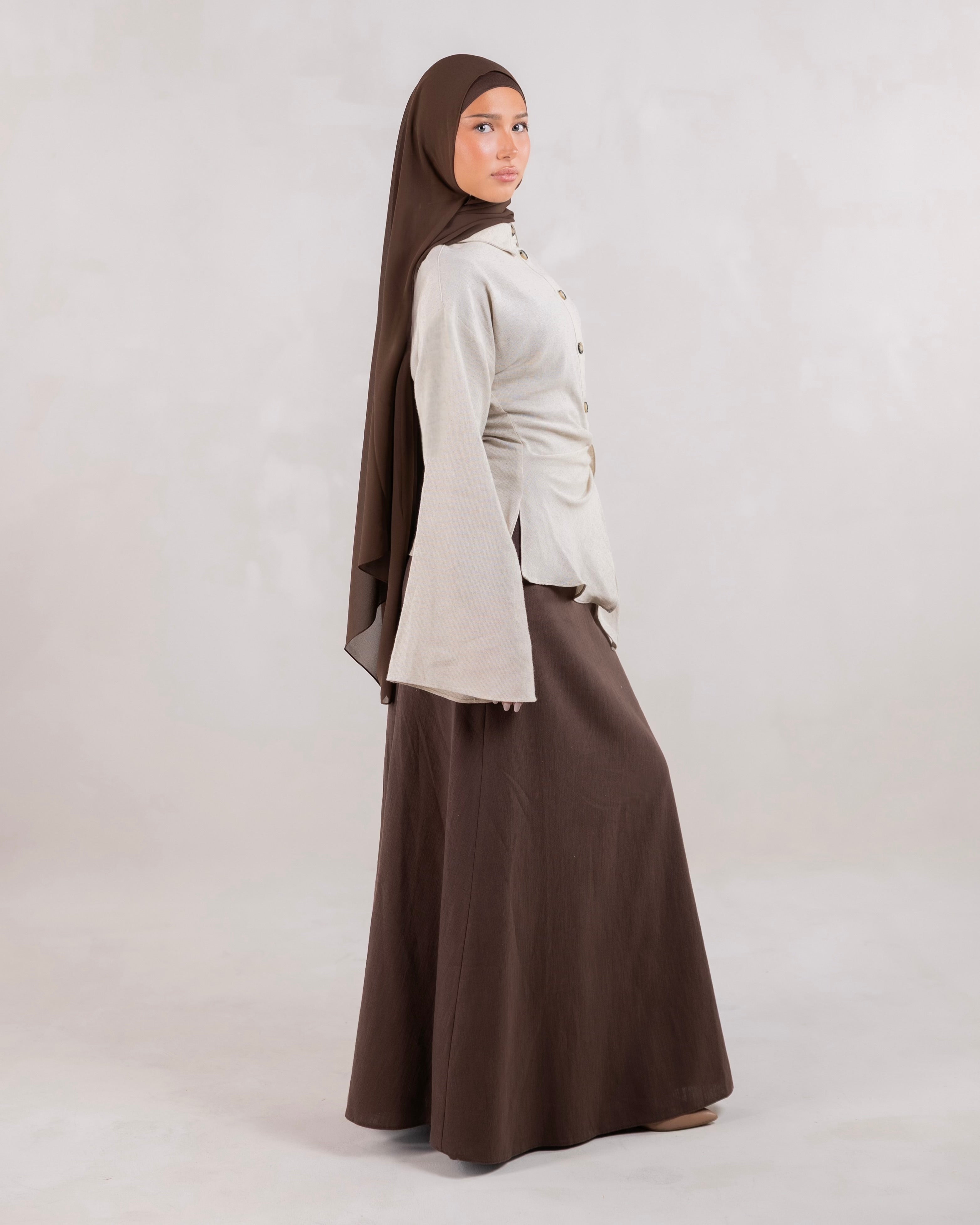 Sabreen Linen Wrap Shirt