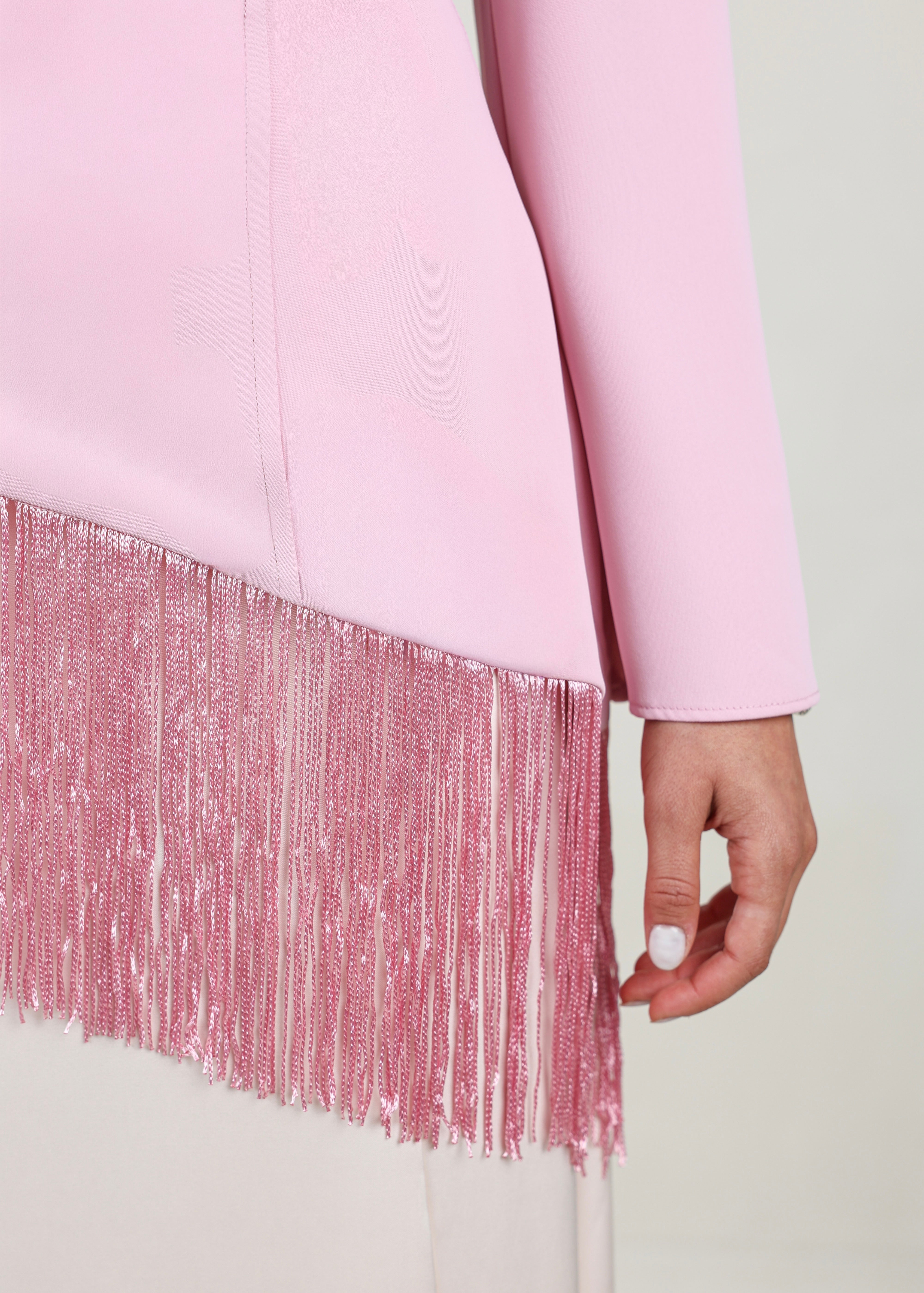 Iman Fringe Tunic | Pink