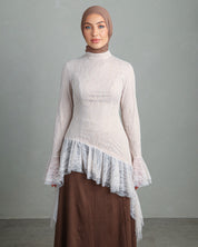 Nawal Ruffled Top | Lace