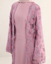 Wardeh Floral Abaya | Pink