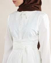 Hana Wrap Shirt | Ivory