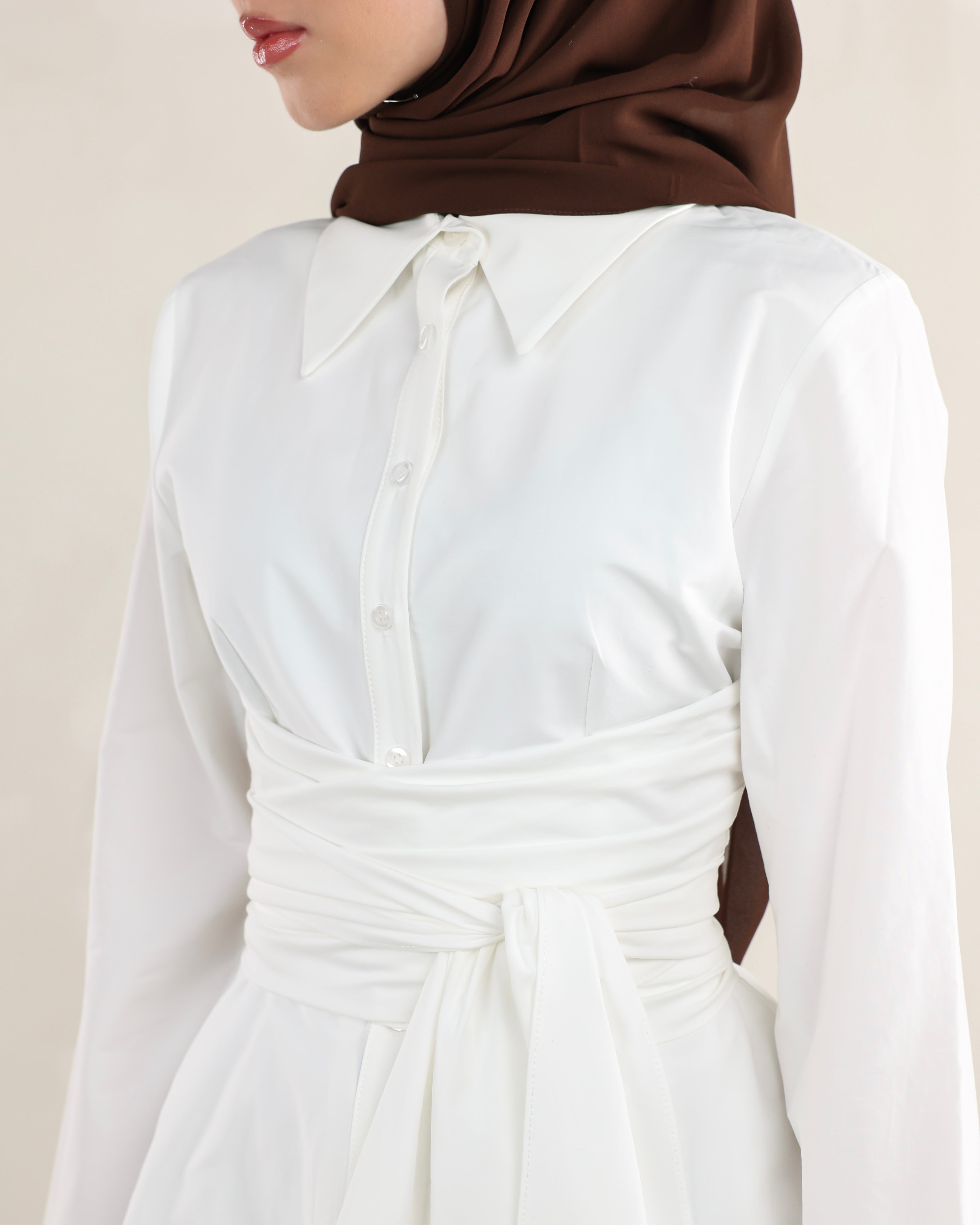 Hana Wrap Shirt | Ivory