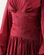 Hala Rose Gown | Burgundy