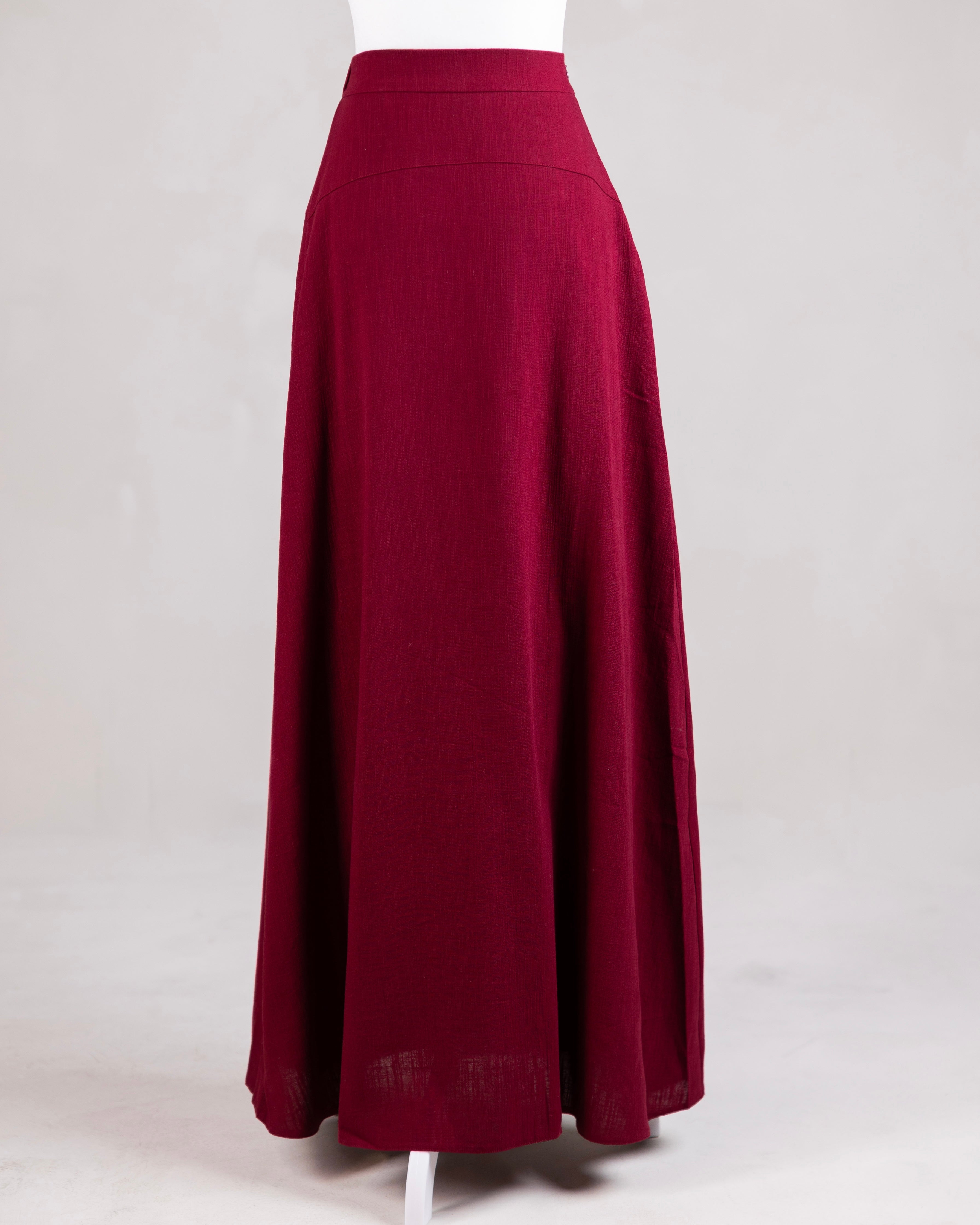 Dana Skirt | Maroon
