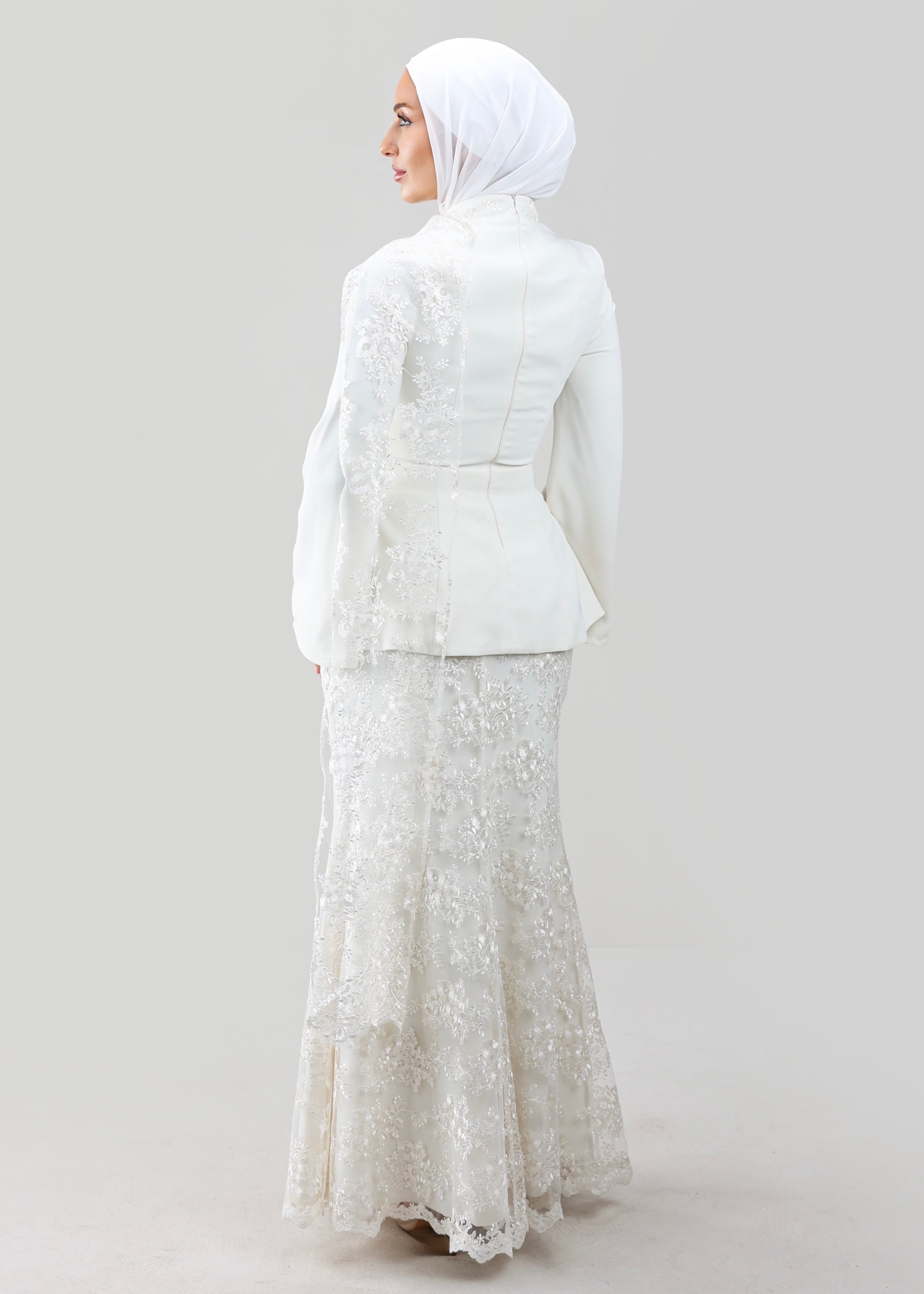 Bella Veil Peplum | Ivory
