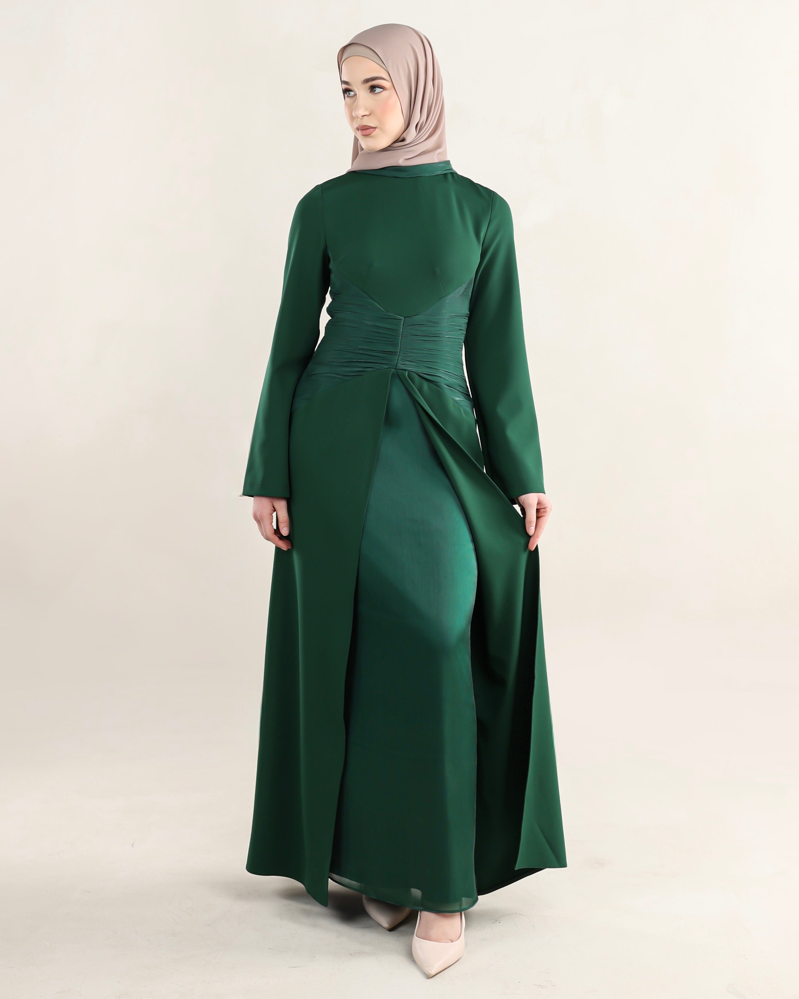 Layan Gown | Pine Green *Ships 3/13