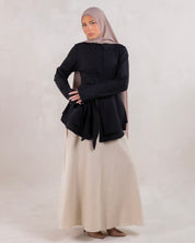 Hana Wrap Shirt | Noir