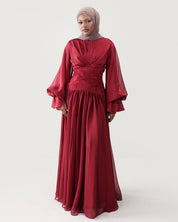Hala Rose Gown | Burgundy