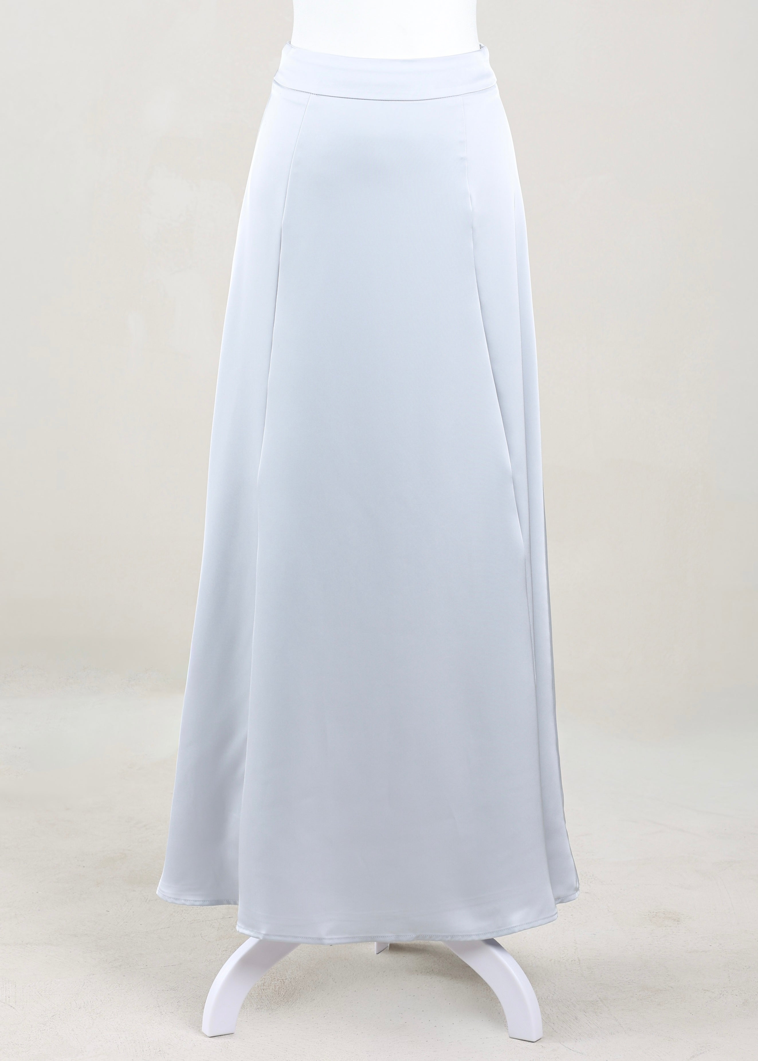 Sareen Satin Skirt | Silver