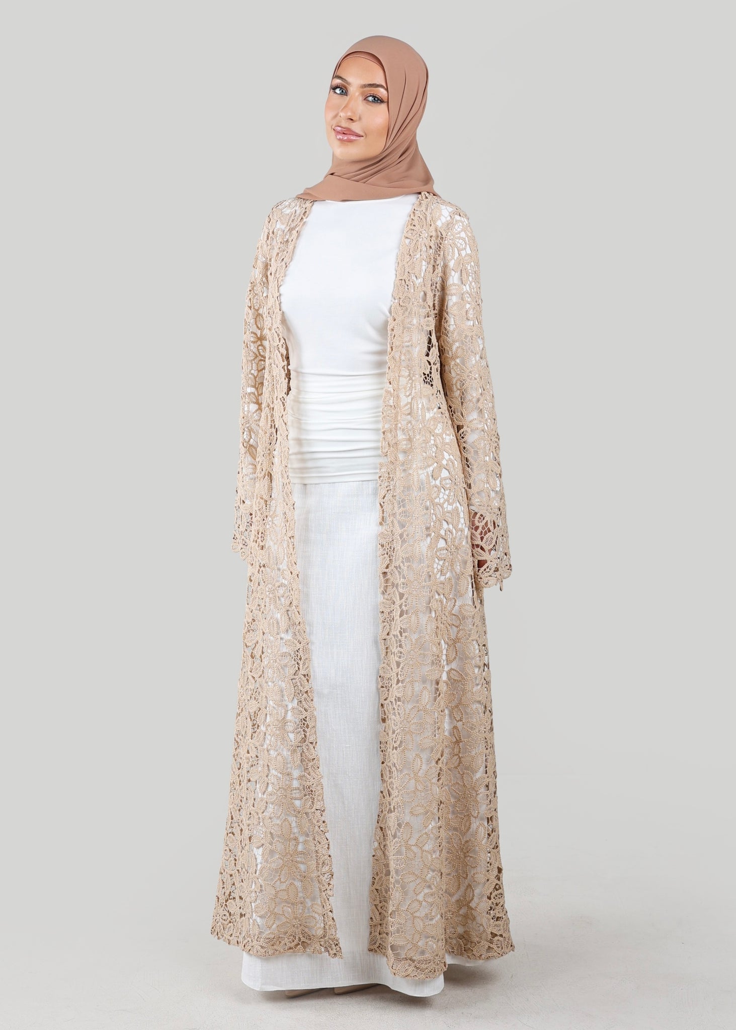 Catalina Crochet Abaya