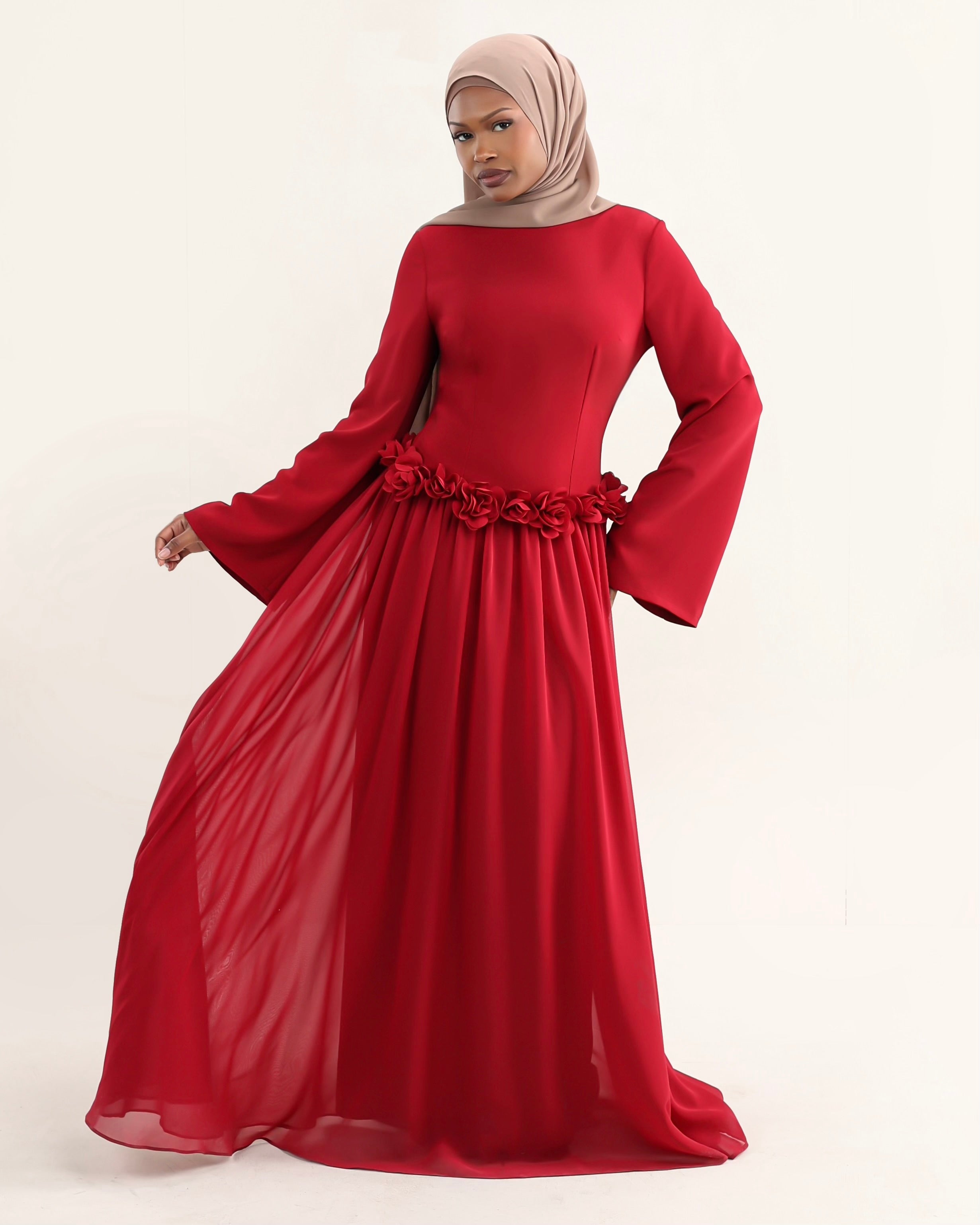 Amaya Flowerfall | Burgundy