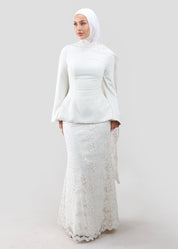 Bella Veil Peplum | Ivory