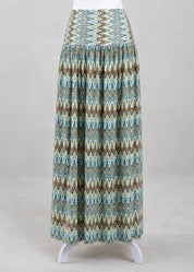 Zeena Chevron Skirt | Azure