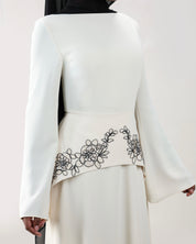Hadeel Dress | Ecru