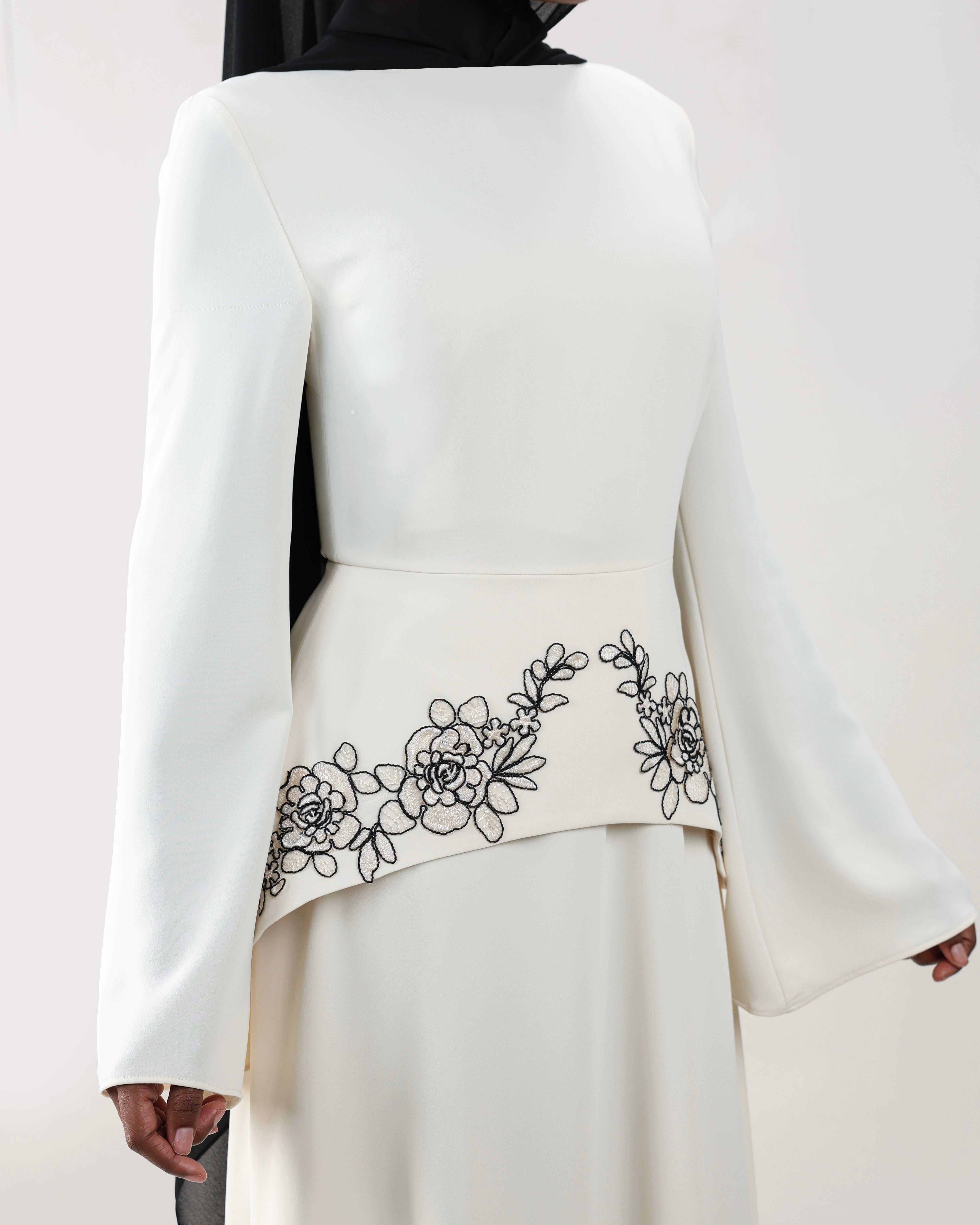 Hadeel Dress | Ecru