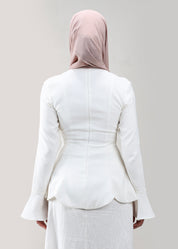 Juliette Peplum Tunic | Ivory