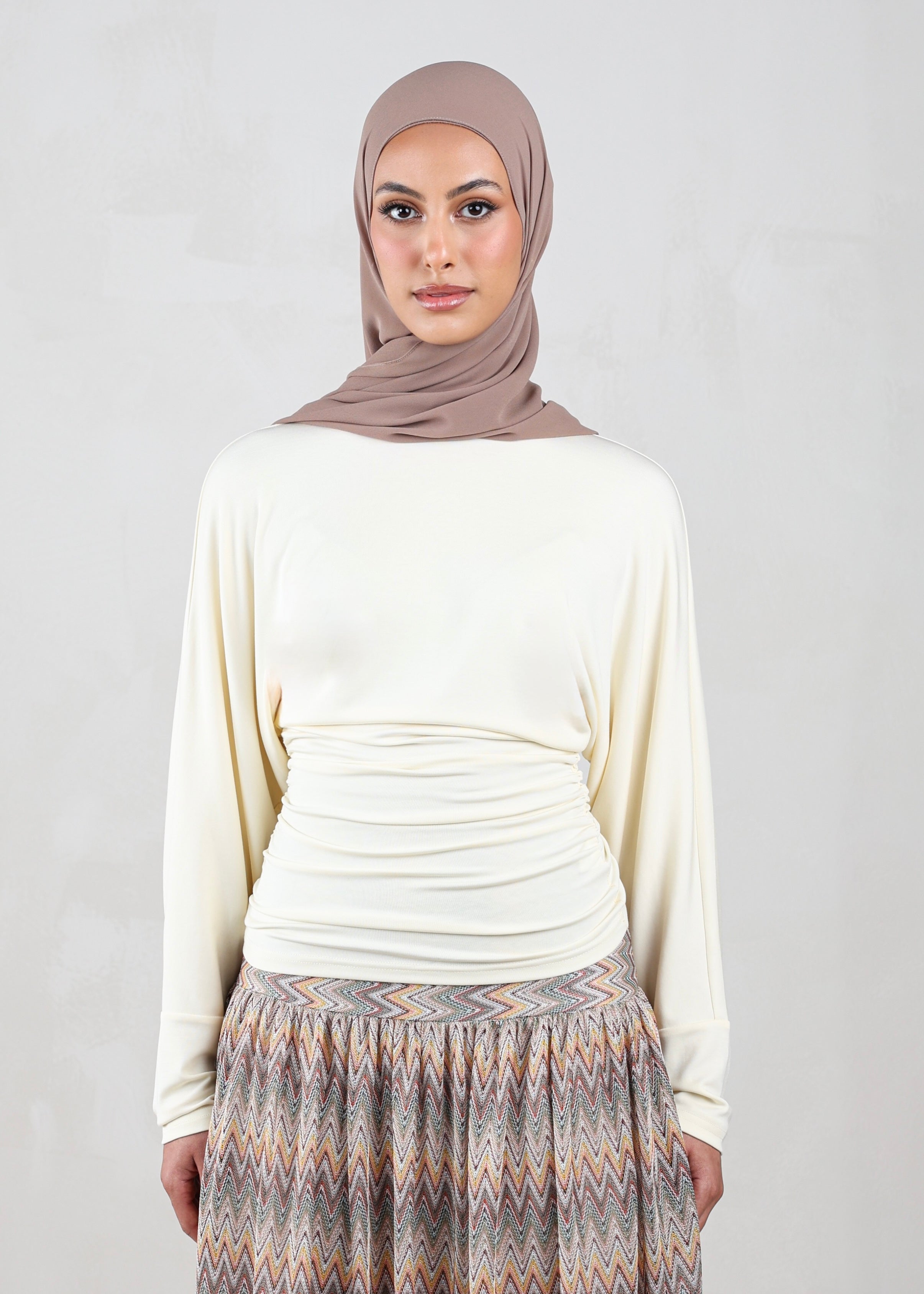 Naomi Batwing Top | Ecru