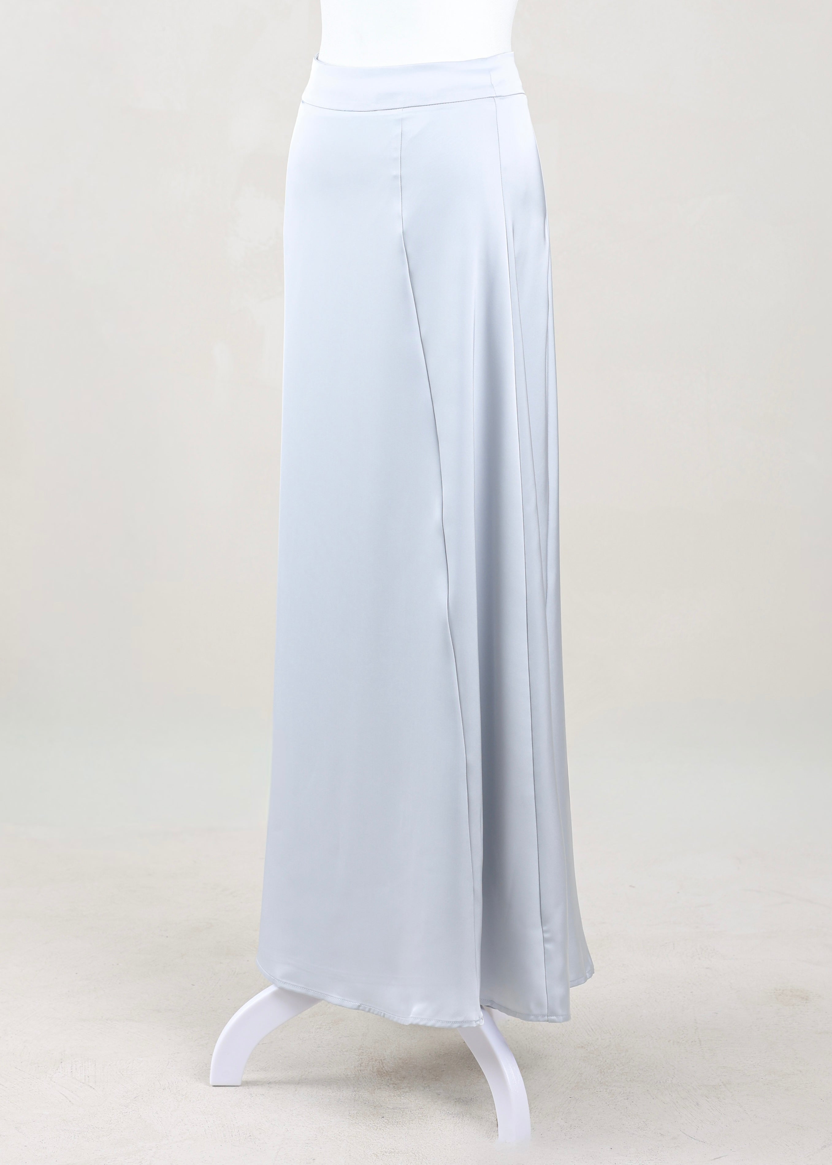 Sareen Satin Skirt | Silver