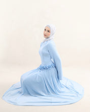 Amaya Flowerfall Gown | Baby Blue