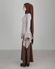 Nawal Ruffled Top | Plaid