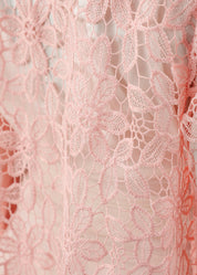 Catalina Crochet Abaya | Pink