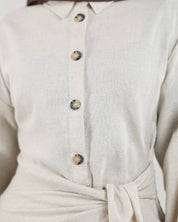 Sabreen Linen Wrap Shirt