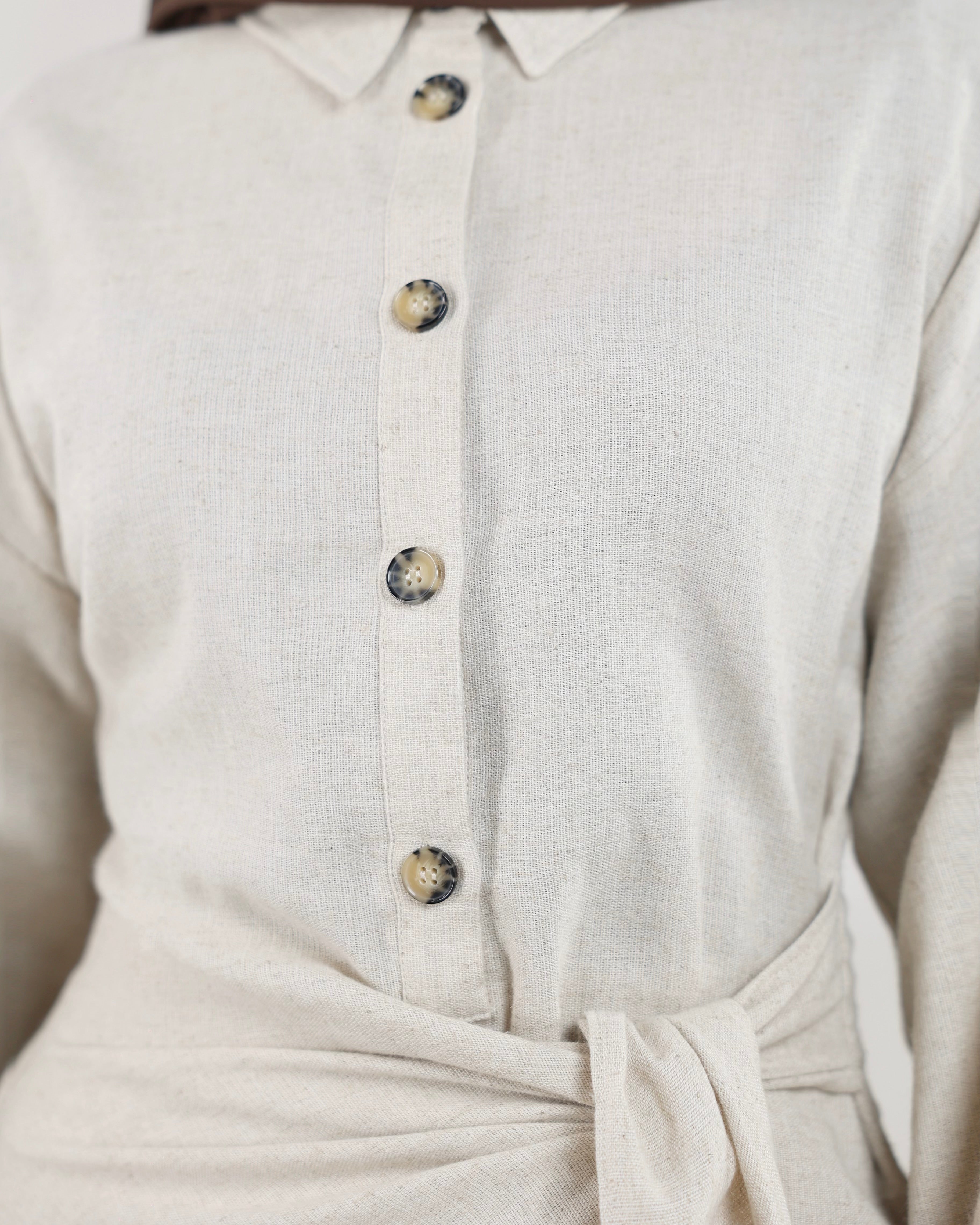 Sabreen Linen Wrap Shirt