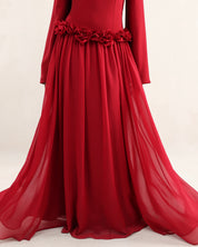 Amaya Flowerfall | Burgundy