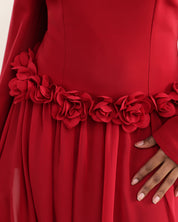 Amaya Flowerfall | Burgundy