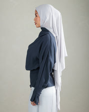 Sana Draped Top | Navy