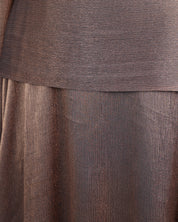 Yana Metallic Gown | Bronze