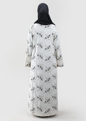 Lamees Linen Embroidered Abaya