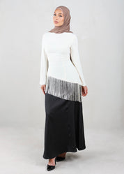 Iman Fringe Tunic | Ecru