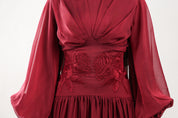 Hala Rose Gown | Burgundy