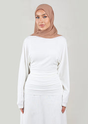 Naomi Batwing Top | Ivory