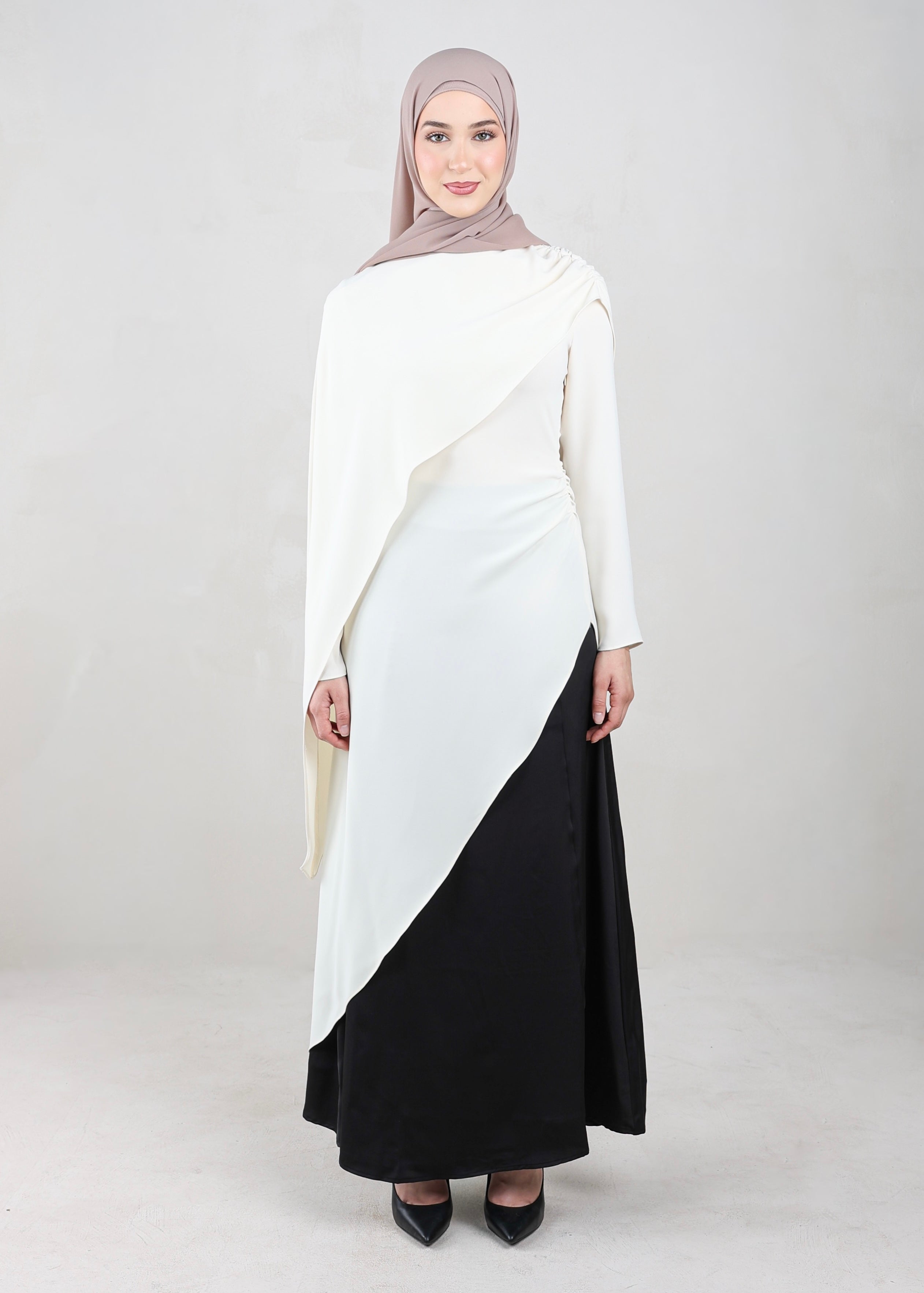 Aleen Asymmetrical Tunic | Ecru