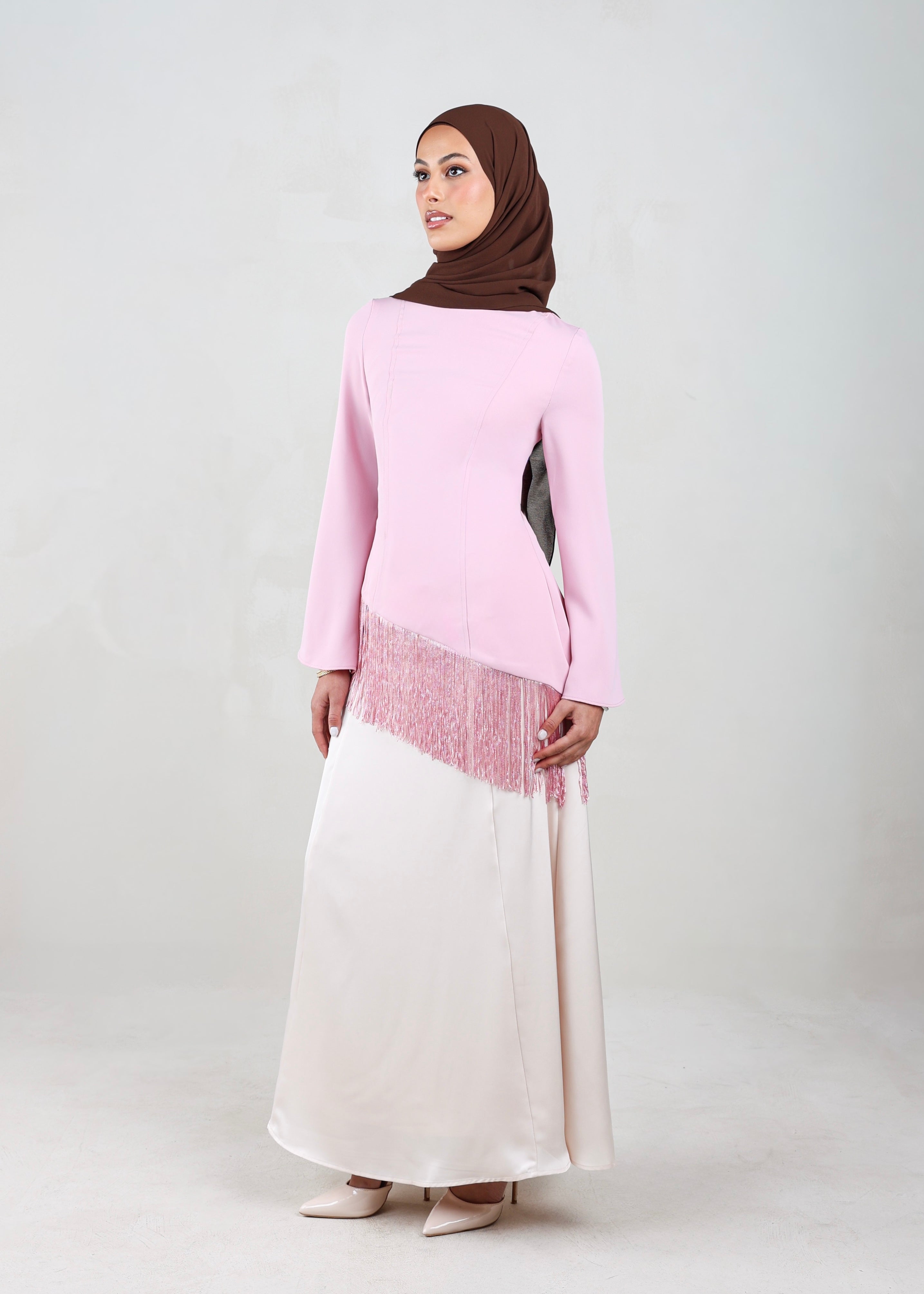 Iman Fringe Tunic | Pink