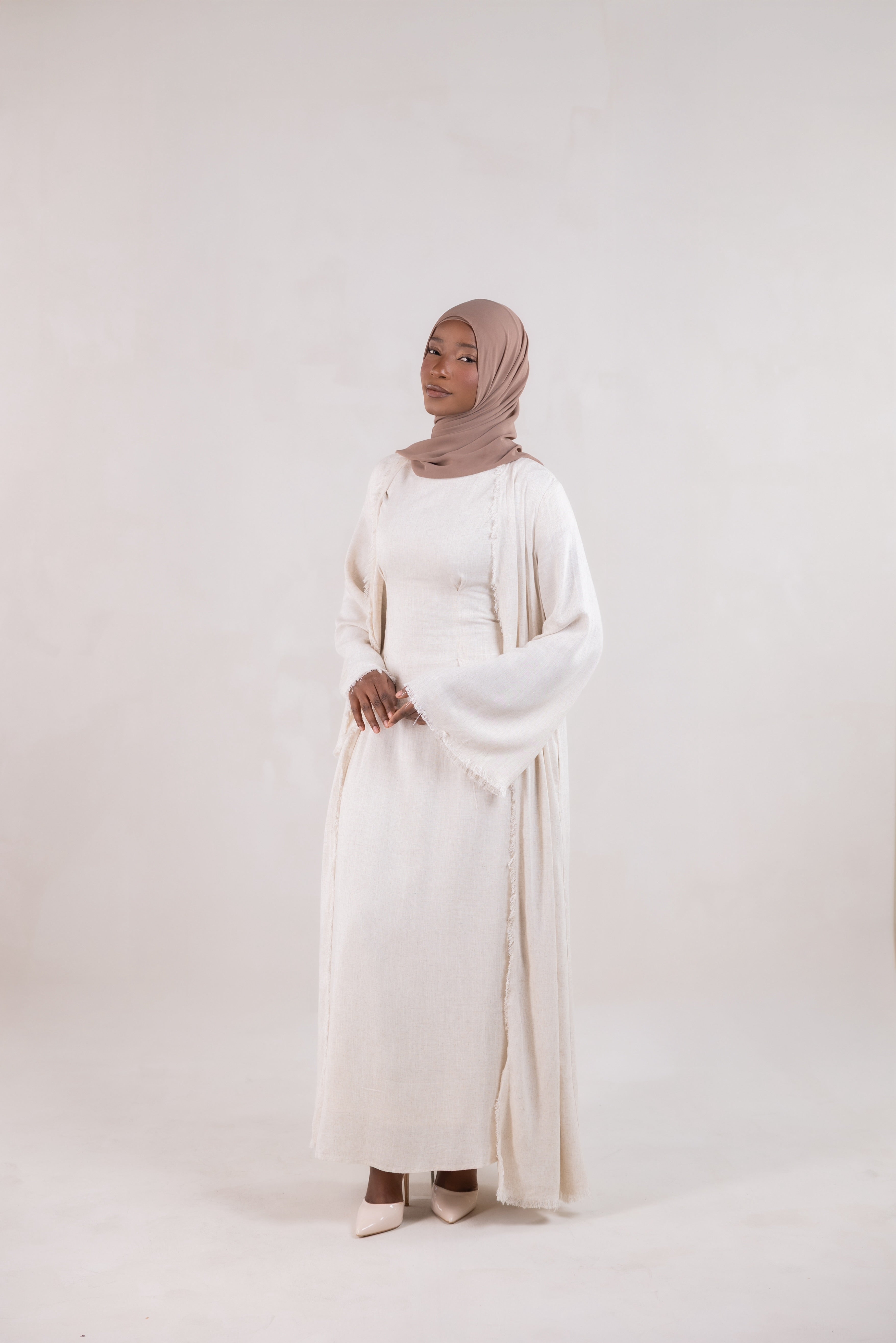Samia Abaya Set | Natural
