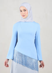 Iman Fringe Tunic | Blue