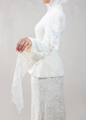 Bella Veil Peplum | Ivory