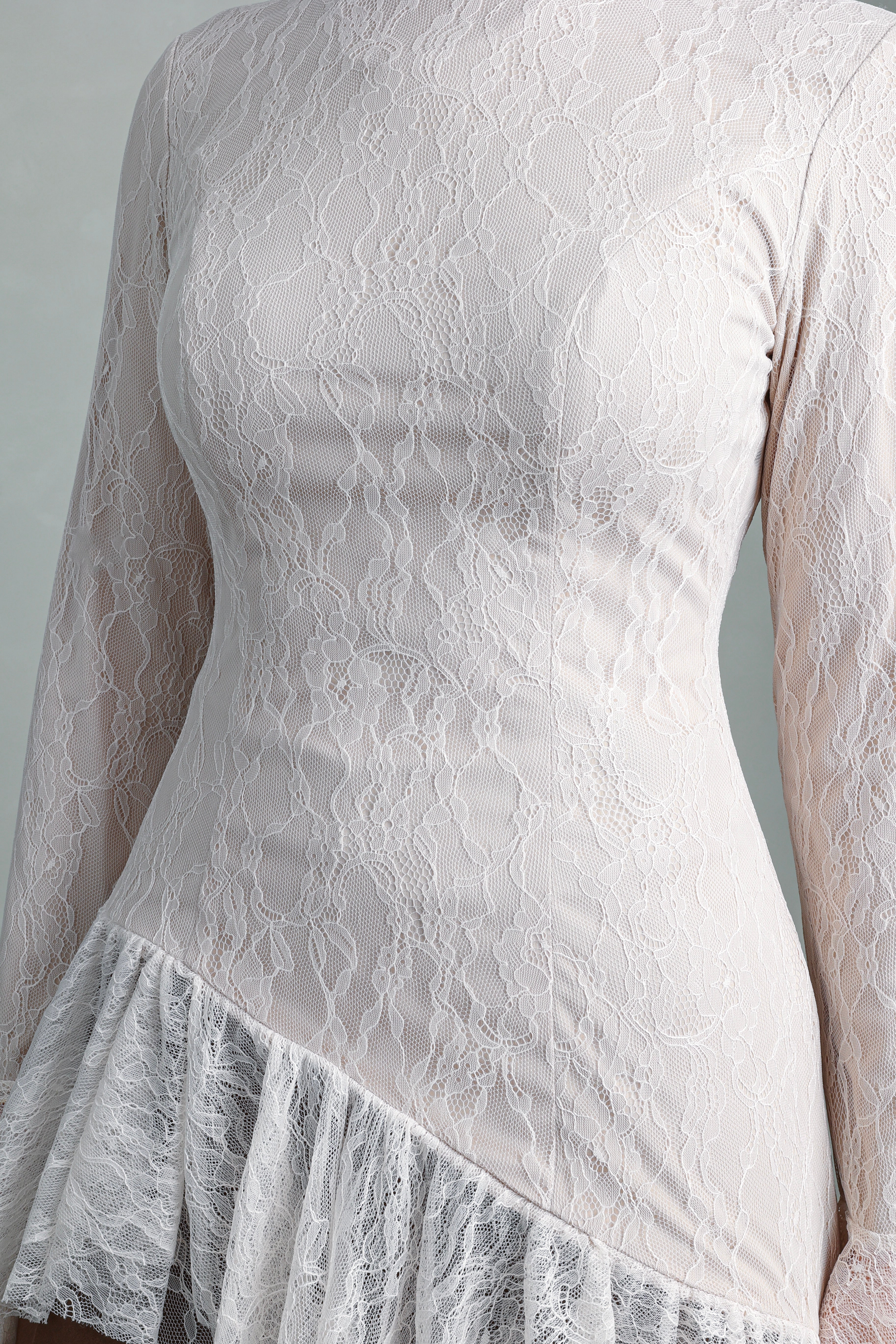 Nawal Ruffled Top | Lace