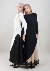 Aleen Asymmetrical Cape Tunic | Noir