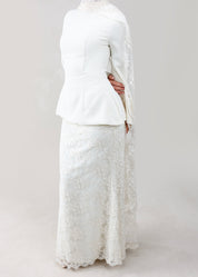 Bella Veil Peplum | Ivory