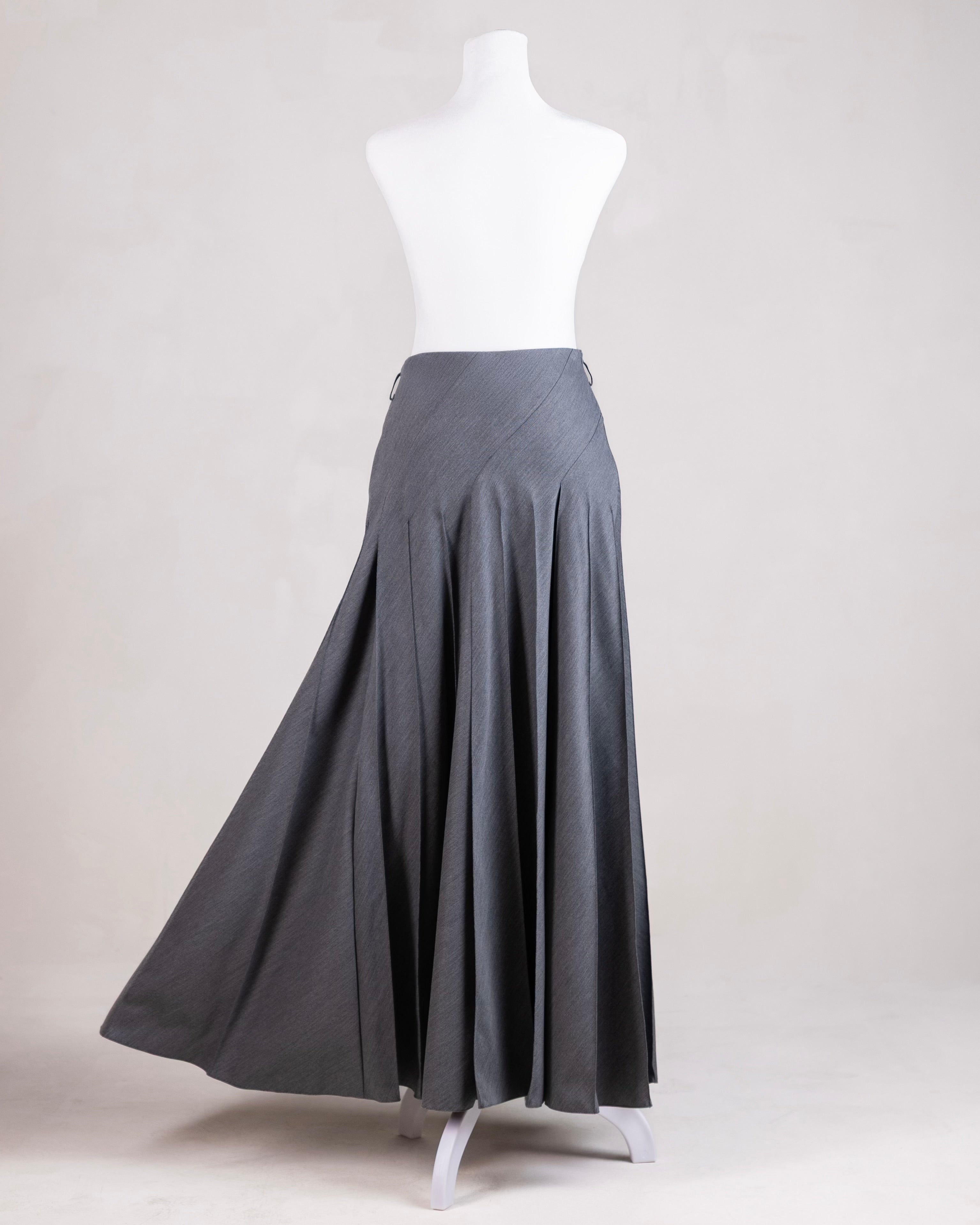 Amara Pleated Skirt | Charcoal
