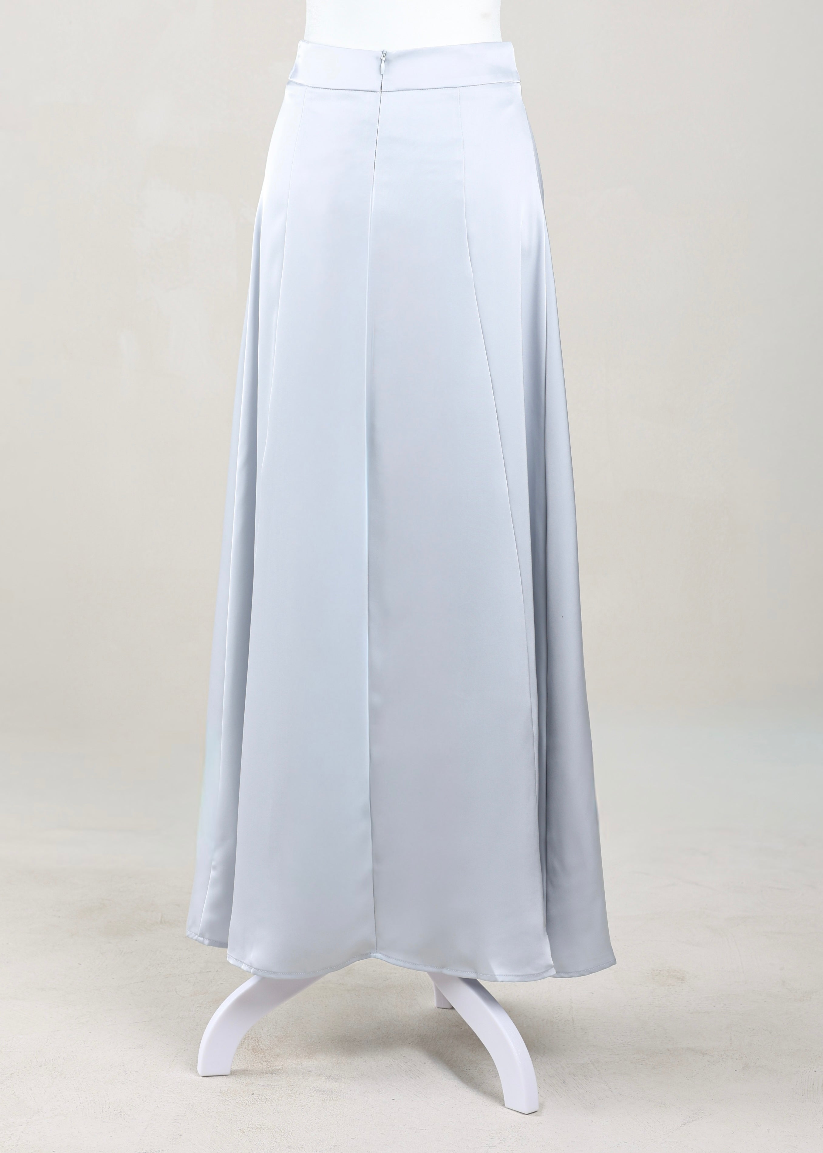 Sareen Satin Skirt | Silver