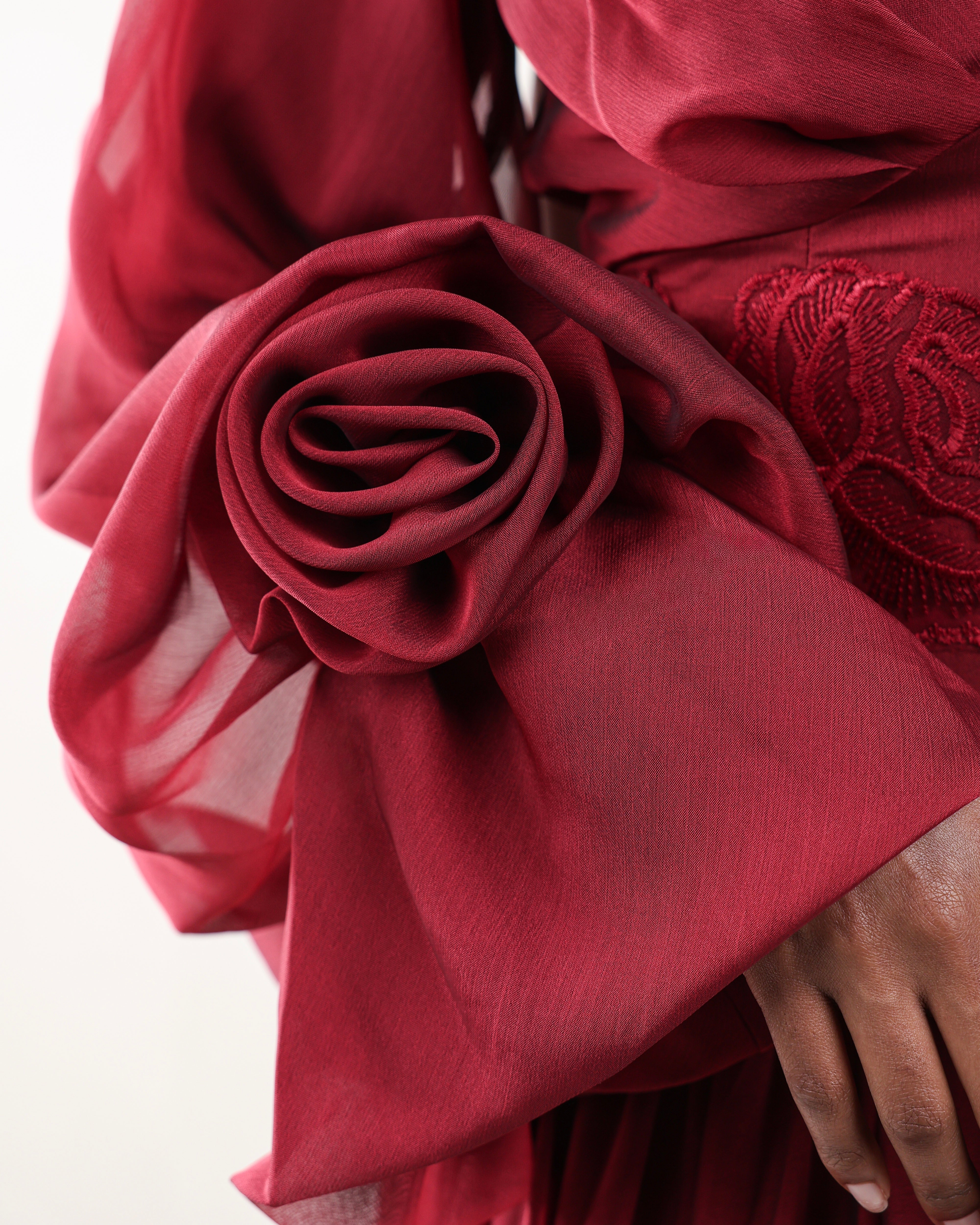 Hala Rose Gown | Burgundy
