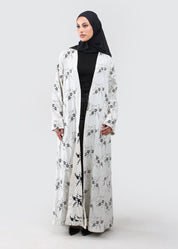 Lamees Linen Embroidered Abaya