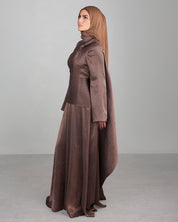 Yana Metallic Gown | Bronze